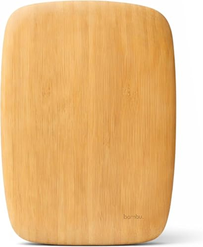 DIVCHI Bamboo Cutting Board Wooden Chopping Board for Kitchen Durable Round Edge Bread Vegetable & Food Prep Boards (Medium)(30L x 20W CM)