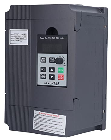 Variateur de Fréquence VFD 220V 2.2KW 12A, Convertisseur Monophasé pour Contrôle de Vitesse du Moteur, Plastique et Aluminium, 130x196x103mm