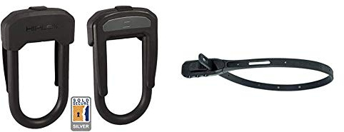 Hiplok D Wearable Bicycle D/U Lock & Bike Lock Z LOK Combo Security Tie & Bike, Black, 43 cm