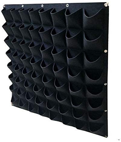 NSGJUYT Wachstumsbeutel Pflanzgefäß im Freien vertikale Wand hängen wachsender Topf pflanzenbeutel Garten sämling treibhaus vertikale Pflanzer (Color : 49 Pockets 100x100cm)