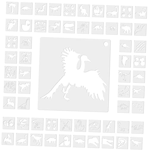 CORHAD 60pcs Animal Painting Template Pet Material Spray Paint Stencils Decorative Stencils for Craft DIY Projects