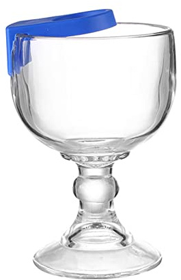 Schooner Bicchieri da Birra Bicchiere Margarita con Fibbia a Tazza Bicchieri da Cocktail Grandi per Gamberetti Calice, Bicchieri con Stelo Calici Vetreria per Oronarita, (17 * 11 cm)