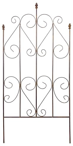 Blümelhuber Rankgitter Metall Deko Balkon und Garten Deko Balkon Sichtschutz Garten Gartendeko Vintage Gartendeko Figuren Herz Form