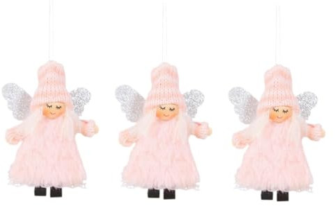 Warmhm 3 STK Weihnachtsengel-Anhänger Weihnachtsdekoration zum Aufhängen Weihnachtsbaum hängende Ornamente weihnachtsengel anhänger Christbaum anhänger Weihnachtsdekorationen Weihnachten