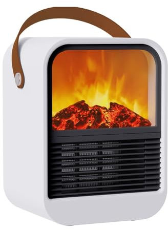 TORR Radiateur éLectrique Portable de Bureau, Ventilateur de Chauffage, Souffleur D'Air Chaud, Mini Radiateur, Pour et le Bureau, Pour L'Hiver, Prise Ue