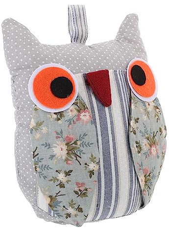 Parliky Niedlicher Stofftier Türstopper Schwerer Und Dekorativer Türstopper Für Zuhause Katzenliebhaber Und Tierfreunde Strapazierfähigem Material Blaues Eulen-design