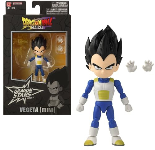 BANDAI – Dragon Ball Daima – Kid Vegeta – Figurine Articulée Dragon Stars 17 cm avec Accessoires – Personnage Officiel Dragon Ball – Figurine de Collection – Jouet Enfant 4 Ans et + – 40736
