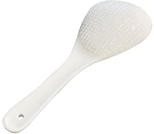 PHENOFICE Reiskocher Reisspatel Aus Keramik Reiskelle Kreative Reislöffel Reis Paddel Zellstofffaserkorb Reislöffel Zu Hause Japanischer Löffel Reisschaufel Server Reispaddel Für Die Küche Weiß