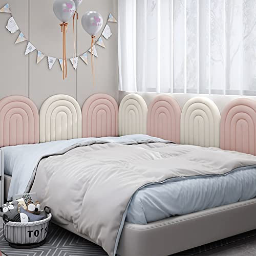 Panneau mural 3D rose à peler pour tête de lit d'enfant - Panneaux muraux rembourrés anti-collision pour décoration murale intérieure - Dimensions : 120 x 40 cm