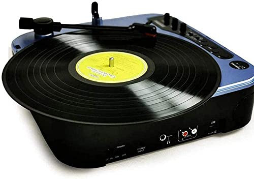 JFNHUTL Grammofono, fonografo Portatile Multifunzionale per Vinile, Moderno Soggiorno, casa, FM, Altoparlanti Bluetooth Ricaricabili