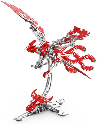 LONGPIN 3D Puzzles for Adults,Phoenix Metal Bird Puzzle Building Set - Family Bonding Activity & Premium Home Decor Crafts for Birthday