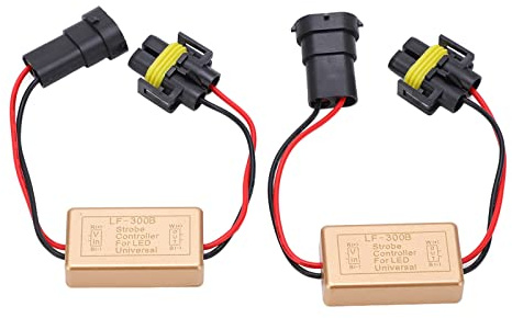 2Pcs Flash Strobe Controller 50W Buona Resistenza Al Calore 3 Tipi di Lampada Flash Strobe Controller Modulo Lampeggiatore per Fendinebbia