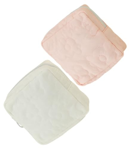 VICASKY 2stücke Tragbare Periodentasche Farbenfroh Langlebig Hygienetasche Damenbinden Aufbewahrungstasche Für Unterwegs Mädchen Geschenk