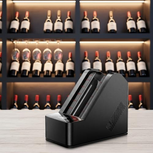 Enfriador de Vino eléctrico portátil para Vino Tinto, Enfriador de Botellas de Vino, 0 ℃-20 ℃, Enfriador de Botellas Individuales de 750 ml, Cuerpo de Acero Inoxidable para Fiestas y Regalos.