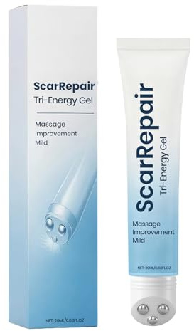 Narbencreme, 20ml Narben Gel mit Massage Roll On, Narbensalbe für Schöne Haut, Improve Erscheinungsbild Haut, Verbessert Narben und Keloide, Verbrennungen, Verletzungen, Kaiserschnitt