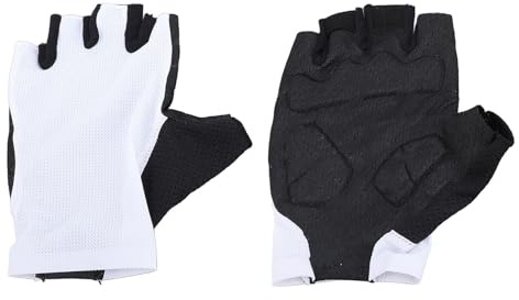 Dam Skerisi Guantes de Ciclismo para Hombres y Mujeres, Guantes de Bicicleta de Medio Dedo, Guantes de Ciclismo sin Dedos elásticos, Transpirables y Antideslizantes con Palma Que Absorbe los g (SG)