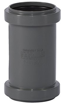 Ostendorf HTsafe Doppelmuffe DN 50 mm HT-Rohr, Grau