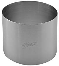 Ateco Round Cake Ring Dessert Mold, 3 High x 4 Diameter, Stainless Steel