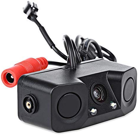 3in1 Backup Camera Kits, 170° Angle Car Rear View Parking Reversing Security Camera with One Buzzer,Two Radar Sensor HD Night Vision Waterproof for Truck SUV Van RV ect BC005