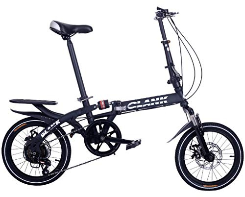 16-Zoll 6 Gang Klappräder, Travel Faltrad, Camping Klapprad mit Tragegriff, Faltfahrrad für Herren und Damen,Doppelscheibenbremse