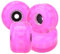 Cyrank 4 Stück Pink Skateboard Flashing Wheels, Downspeed Sliding Wheels Skateboard Wheels zum Skaten von Skateboard Rollschuhen