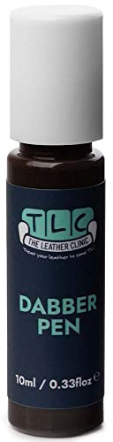 The Leather Clinic Stylo de retouche pour cuir et vinyle - 10 ml - Stylo de retouche pour rayures et éraflures - Pour canapés, sièges de voiture, chaussures, sacs - Restauration de petites surfaces