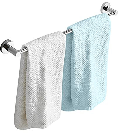 HONPHIER Einziehbar Handtuchstange Verstellbare Handtuchhalter 43-72 cm Edelstahl Bad Handtuchhalter Handtuchstangen Wandmontage mit Schrauben, Chrom (Einzel)