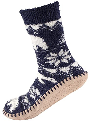 BambooMN Men's Soft Fuzzy Furry Gripper