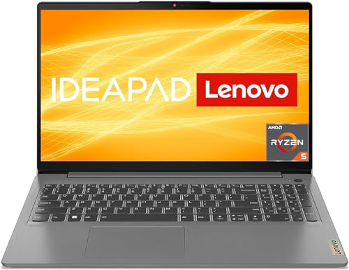 Lenovo IdeaPad 3 Laptop | 15,6 Full HD Display | AMD Ryzen 5 5625U | 16GB RAM | 512GB SSD | AMD Radeon Grafik | Win11 Home | QWERTZ | grau | 3 Monate Premium Care