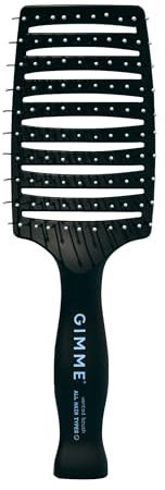 Gimme Beauty Vented Detangling Brush - For All Hair Types - Wet & Dry Hair Brush - Heat-Resistant Bristles for Quick Drying & Styling