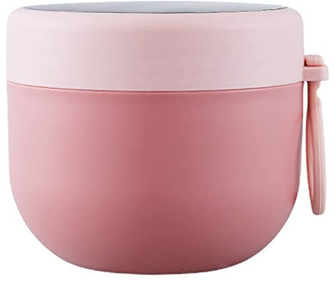 Maodom Comida Termo | Taza Sopa Resistente a Fugas con Aislamiento Acero Inoxidable 600 ml con Doble Capa - Contenedor Comida Caliente portátil para, Avena, Sopa, arroz