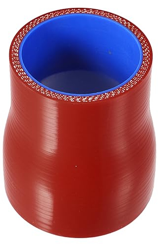 QUARKZMAN Manguera Recta Silicona Refrigeración Roja 1Pc Para Coche | Size: Id 50Mm/2 & 60Mm/2.4, Od 60Mm/2.4 & 70Mm/2.8, Length: 76Mm/3, Thickness: 5Mm, Color: Azul, Temp: -60°C~260°C