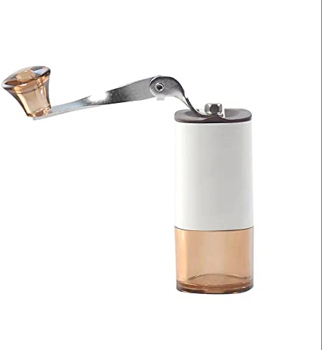 Molinillo De Café De Mano Molinillo De Café PequeñO para El Hogar Oficina PortáTil para Acampar Al Aire Libre Molinillo De Café De Mano Lavable (Blanco, Rosa, Multicolor)