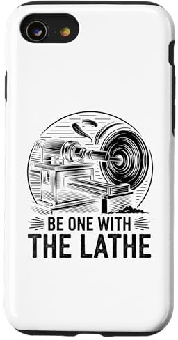 Coque pour iPhone SE (2020) / 7 / 8 Soyez un avec le tour à bois tournage du bois