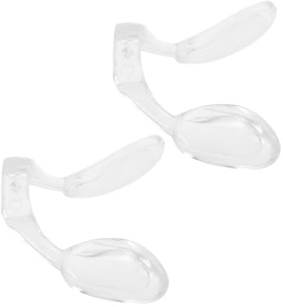 SAFIGLE 2 Stück Silikon Nasenpads für Brillen Rutschfeste Brillen Nasenpads zur Höhenverstellung Weich und Flexibel für Kinderbrillen