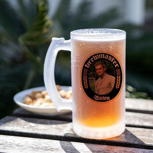 Wanapix | Boccali da Birra Opachi | Personalizza con Nome | Vetro Satinato | 500 ml | Lavabile in Lavastoviglie | Monaco