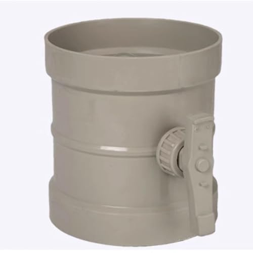 UORCXOAU 1 Pcs PVC Vanne De Contrôle Manuel du Volume d'air Vanne d'air en Plastique Vanne Ronde De Conduit d'air Clapet Anti-Retour Vanne De Régulation d'air(Inner Diameter 125mm)