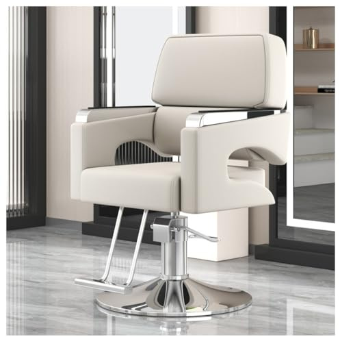 Silla de peluquería ajustable con reposapiés, giratorio 360 grados, hidráulica para salón y estudio de cosméticos