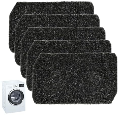 5 Stück 12007650 Schwammfilter Für Wärmepumpe Trockner Wärmepumpentrockner Filter Schaumfilter Filtermatte 228×128×20mm Filterschwamm Für Siemens Trockner Kondenstrockner Schaumfilter