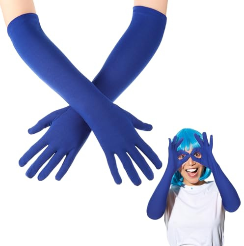 Boyiee 16 Zoll Damen Lange Handschuhe in Ellenbogenlänge Party Hochzeit Handschuhe Opernhandschuhe Elastische Kostümhandschuhe Abendhandschuhe für Bankett Karneval Frauen