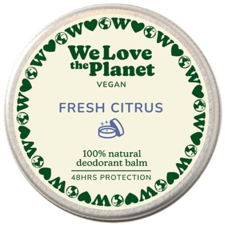 We Love the Planet Deo Creme, Fresh Citrus, 35g