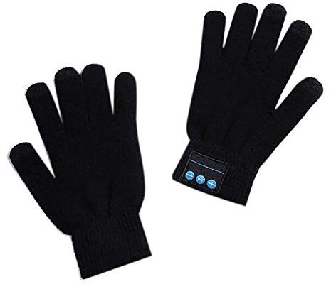 Huixin Damen Handschuhe Warme Strick Handschuhe Jungen Fausthandschuhe Kuschelig Winterhandschuhe Fäustlinge Handschuh (Color : Schwarz, Size : One Size)