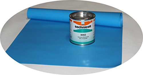 Jeha Pool Reparaturset mit Kleber 290 gr. PVC Kleber Folien Reparaturset Poolflicken + Kleber Schwimmbad Verschiedene Größen (140 x 70 cm)