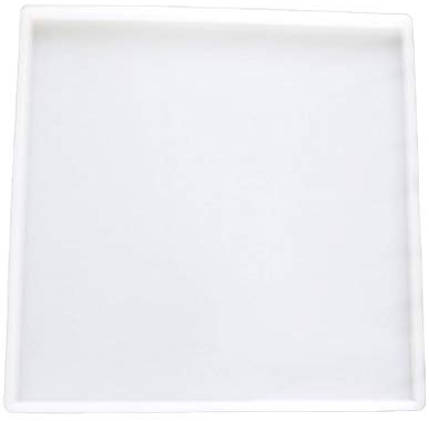 Yalulu Große Tray Silikonform Gießform Epoxidharz Formen Epoxy Form UV Harz Resin Mold DIY Silikonschale Künstlerform Untersetzer Obsttablett Kunstzubehör (25x25cm)