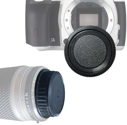 Camera Body and Rear Lens caps Compatible with PK K Mount DSLR Camera K10D K20D K100D K100D Super K110D K200D K-1 K-01 K-3 K-5 and Lens 35mm DA L F2.4 AL,FA 150-450mm f/4.5-5.6 DC AW