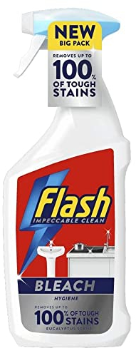 Flash Bleach Cleaning Spray with Eucalyptus Scent, 800ml