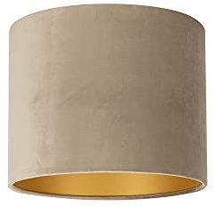 Uniqq Pantalla terciopelo topo diámetro 40 cm – 30 cm de alto