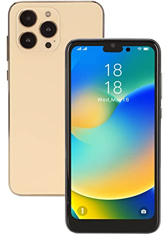 ASHATA I14pro Smartphone, Entsperrtes Android-Smartphone, GSM-Telefon, Dual-SIM mit 6,1-Zoll-HD-Bildschirm, 4 GB, 32 GB ROM, 16 MP für Android 11.0, 6800 MAh(EU)