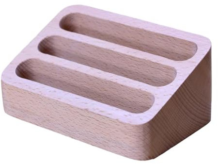 Tarjetero de escritorio | Soporte de madera para tarjetas de visita | Soporte personalizado para tarjetas de visita de escritorio para tarjetas de visita de escritorio, organizador al aire libre para