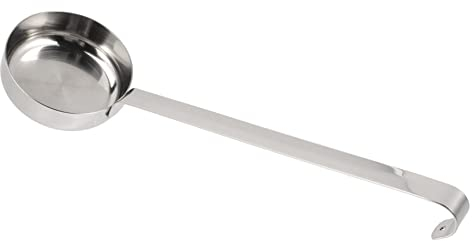 CIYODO Stainless Steel Pizza Sauce Spoon Flat Scoop for Spreading Tomato Sauce Pizza Baking Kitchen Ladle